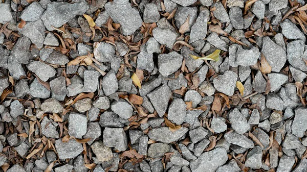 Materiales Agregados Piedra Para Construcción Piedra Textura Dividida Con Hojas — Foto de Stock