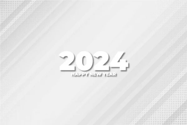 Новым 2024 Годом Чистым Рисунком Вектора Фона — стоковый вектор