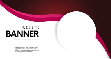 Dalga vektör tasarımı illüstrasyonlu modern web sitesi afişi