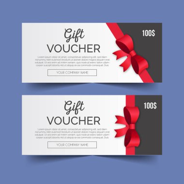güzel hediye çeki şablon tasarım vektör çizimi
