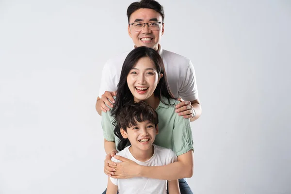Family White Background — Stock Photo, Image