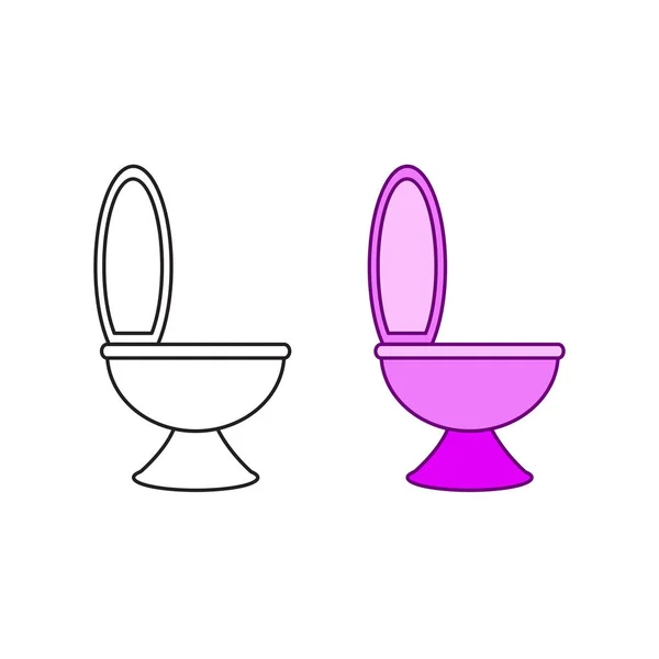 Sitting Closed Logo Icon Illustration Colorful Outline — Archivo Imágenes Vectoriales