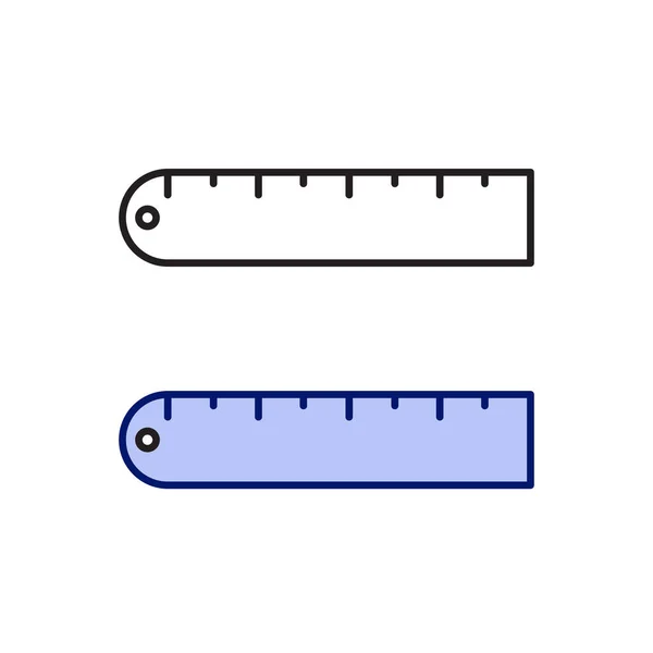 Lineal Logo Symbol Abbildung Bunt Und Umriss — Stockvektor