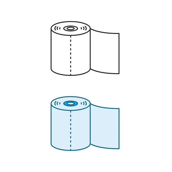 Ρολό Εικονίδιο Λογότυπο Ιστού Πολύχρωμο Εικόνα Και Περίγραμμα — Διανυσματικό Αρχείο