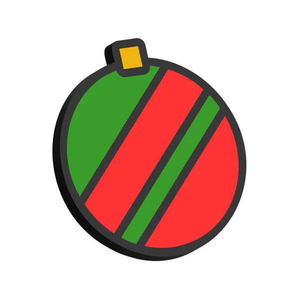 ホワイトバックグラウンドのクリスマスボールの3Dイラスト — ストックベクタ