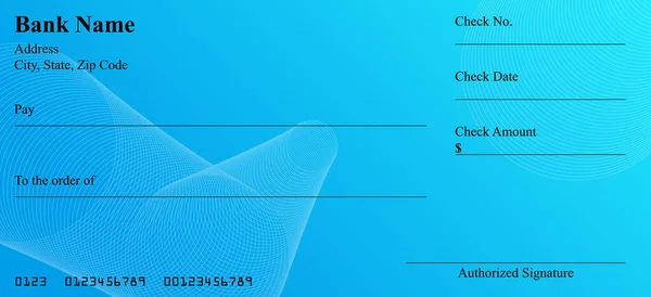 Boş Banka Vektörü veya Kişisel Çek. Ödeme, Para, Nakit, Para, Çek, Banknote