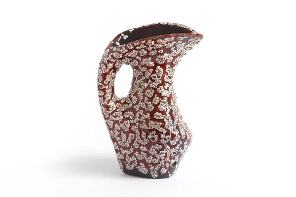 Vintage Mid Century Vase Isoliert Auf Weißem Hintergrund — Stockfoto