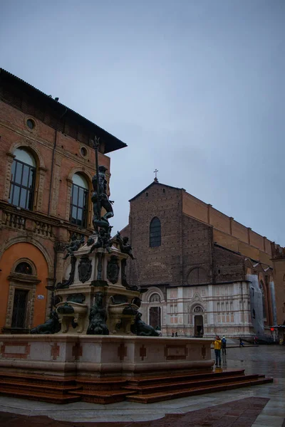 Plac Maggiore Bolonia Emilia Romagna — Zdjęcie stockowe