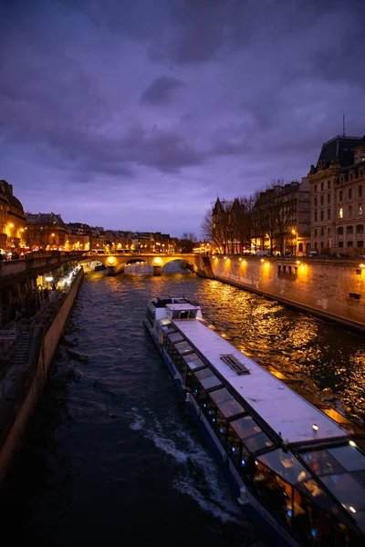 Fluss Senna Stadt Paris Frankreich — Stockfoto