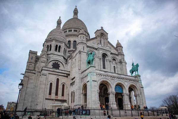 Sacr Coeur Basilica City Paris France — 스톡 사진
