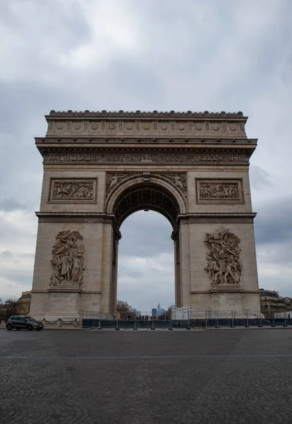 Arco Triunfo Cidade Paris França — Fotografia de Stock