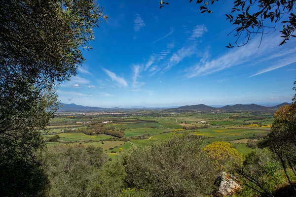 Stock image Walk along the path that leads to the castle of Acquafredda, province of South Sardinia