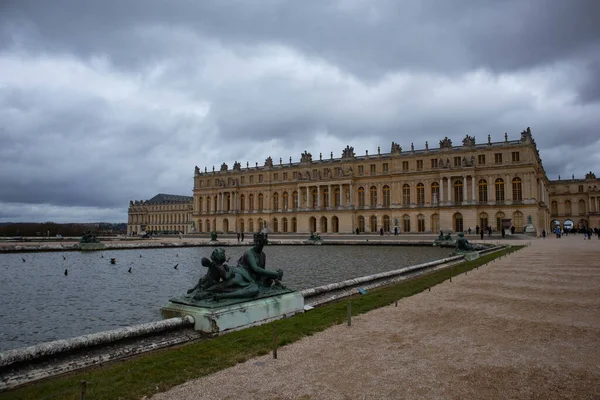 Schloss Von Versailles Und Seine Gärten Frankreich — Stockfoto