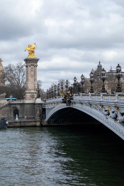 Alexander Iii Bridge Cidade Paris França — Fotografia de Stock