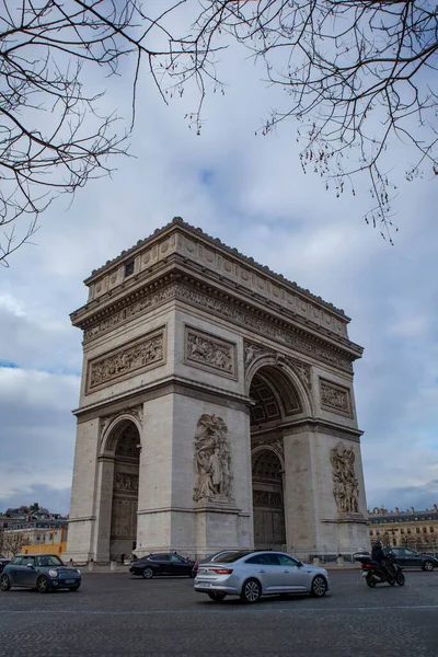 Arch Triumph City Paris France — ストック写真