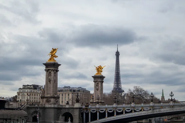 アレクサンドル3世橋 フランス パリ市 — ストック写真