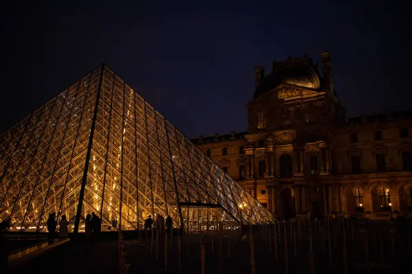 Louvre Museum Stadt Paris Frankreich — Stockfoto