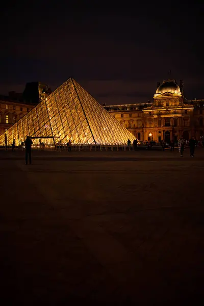 Muzeum Louvre Paříž Francie — Stock fotografie