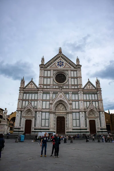 Platz Von Santa Croce Stadt Florenz Toskana — Stockfoto
