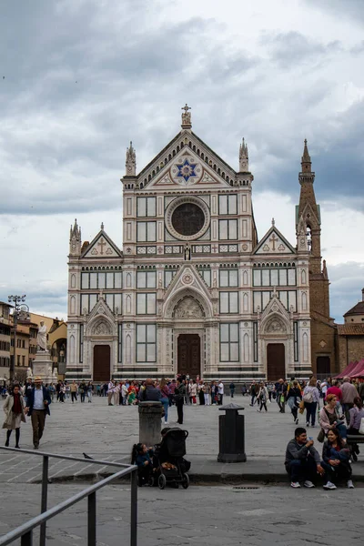 Площадь Санта Кроче Город Флоренция Тоскана — стоковое фото
