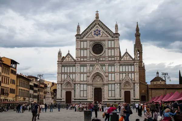 Platz Von Santa Croce Stadt Florenz Toskana — Stockfoto