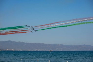 Sergi, Poetto, Cagliari, Sardunya 'daki Tricolore plajında.