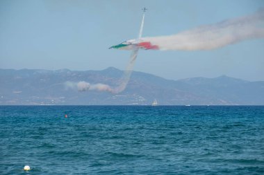 Sergi, Poetto, Cagliari, Sardunya 'daki Tricolore plajında.