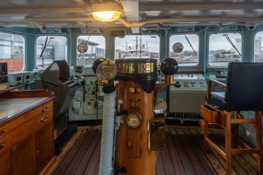 Edinburgh, İskoçya, Ocak 2023. Britanya Kraliyet Yatı Müdahalesi (HMY Britannia)