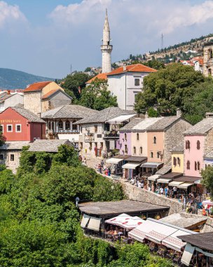 Mostar, Bosnia and Herzegovina, Aug. 2023. Mostar old town and bazar