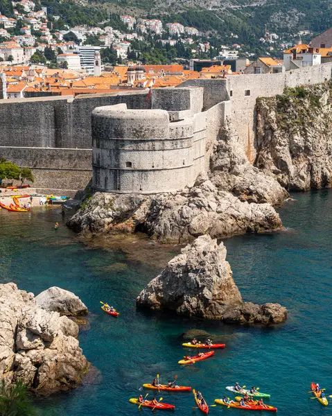Scenic view showcasing the historic charm and architectural beauty of the Old City of Dubrovnik in Croatia.