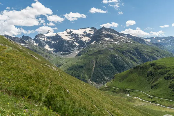 Alpine landscape in French Alps during summer season near Col de l'Iseran, Savoie department