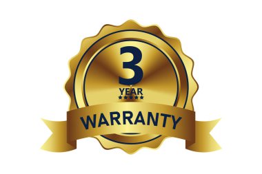 Garanti rozet unsuru illüstrasyon altın rengi