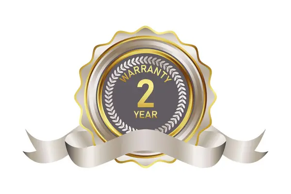 Garanti rozet elementi altın gümüş renginde resimleme