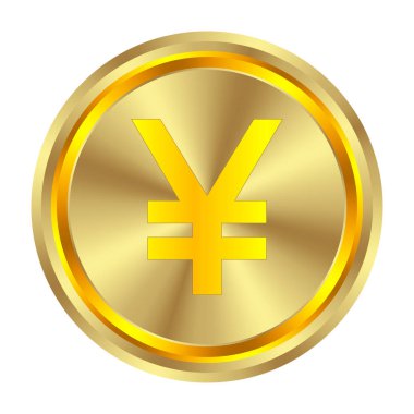 Altın sikke, gerçekçi ve lüks altın sikke konsepti. 3d vektör illüstrasyonu