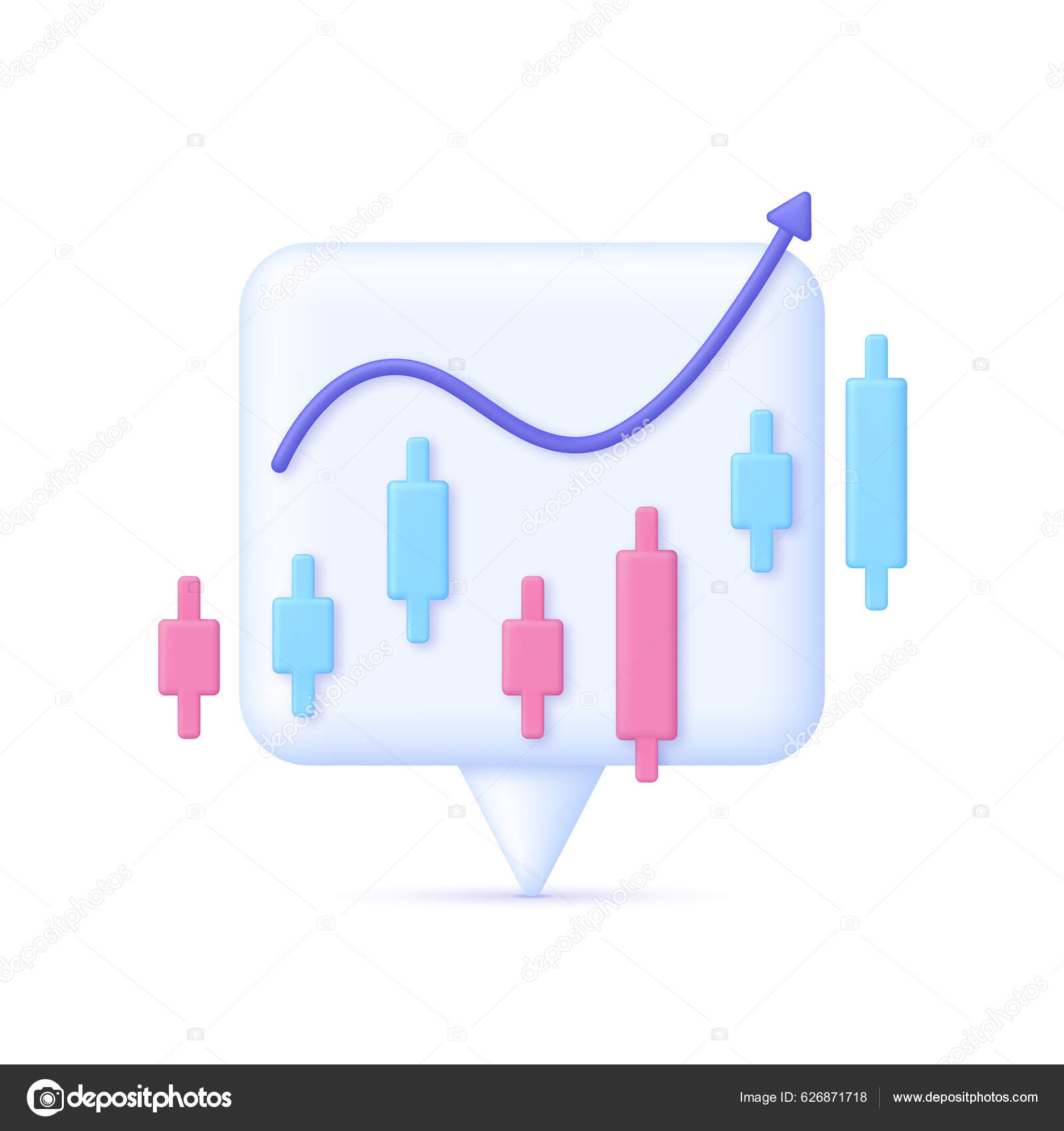 Cryptocurrency Illustration Speech Bubble Icon Market Analytics Trading  Concept Trading Stock Vector by ©Violet_Sun 626871718