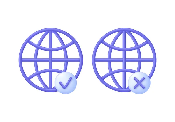 Ikona Hiperłącza Globe Przeszukać Znak Www Technologia Hostingu Stron Internetowych — Wektor stockowy