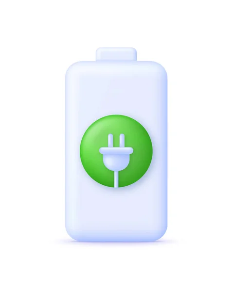 Battery Icon Battery Charging Battery Charge Low High Discharged Charged — 스톡 벡터