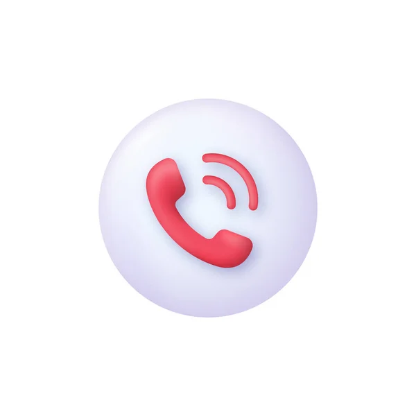 Phone Handset Icon Call Center Icon Concept Talking Service Call — Stock Vector