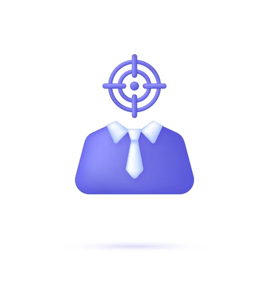 Icono Segmentación Personal Símbolo Segmentación Personal Para Diseño Web Destinado — Vector de stock