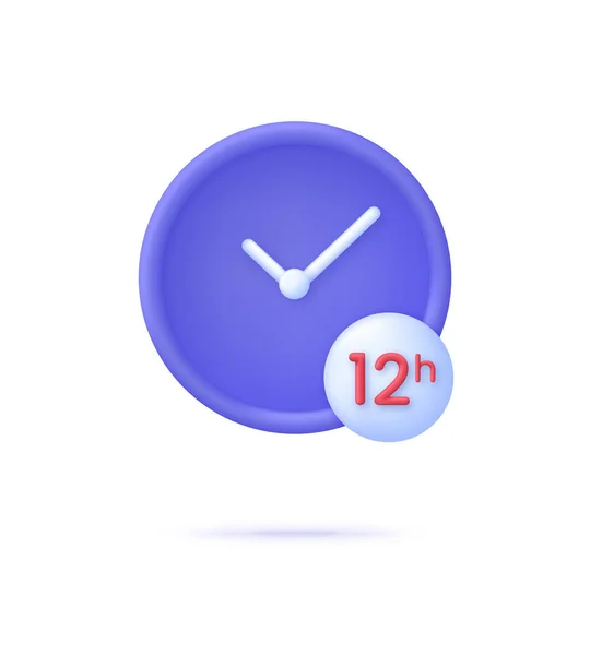 Значок Часы Часов Время Летит Отсчет Времени Измерение Времени Концепция — стоковый вектор