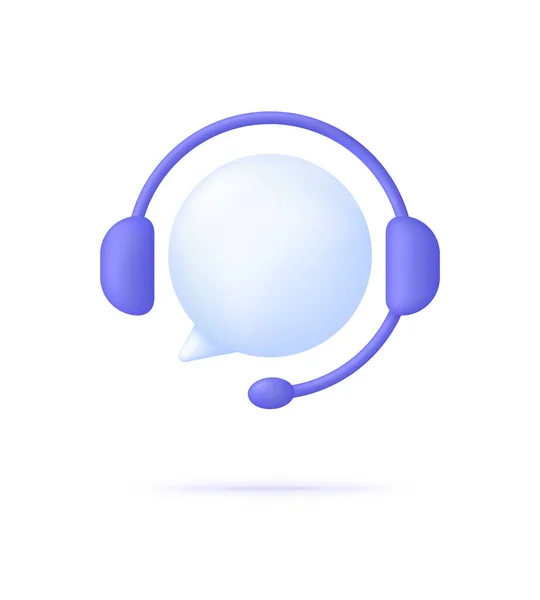 Centre Appel Icône Service Assistance Hotline Consultation Client Aide Centre — Image vectorielle
