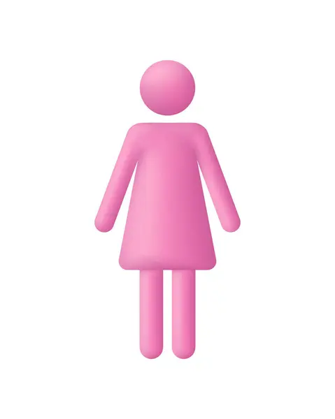 Ikone Frau Gender Symbol Weibliche Ikone Trendiger Und Moderner Vektor Stockvektor