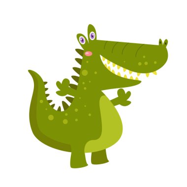 Beyaz arka planda sevimli hayvanların vektör çizimi