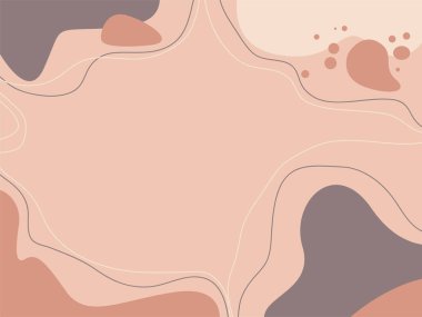 Kahverengi yaprak renkleriyle soyut modern arkaplan. Metin için alanı olan arkaplan. Çiçek sancak şablonu.