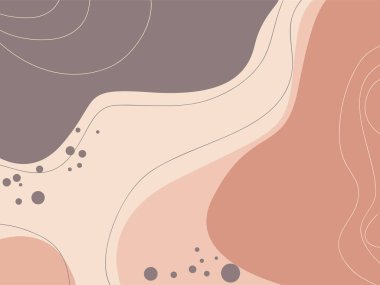 Kahverengi yaprak renkleriyle soyut modern arkaplan. Metin için alanı olan arkaplan. Çiçek sancak şablonu.