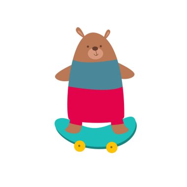 Etkinlik vektörü illüstrasyonu yapan çeşitli şirin hayvanlar