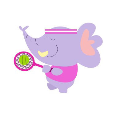 Etkinlik vektörü illüstrasyonu yapan çeşitli şirin hayvanlar