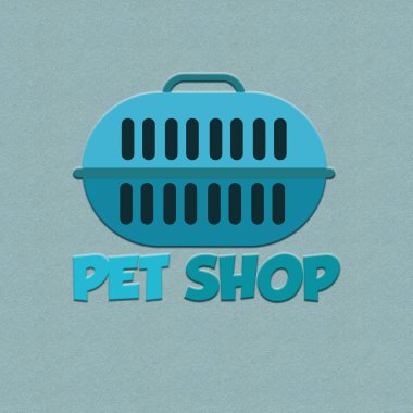 Evcil hayvan dükkanın için sevimli bir logo.