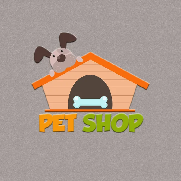 Niedliches Logo Für Ihre Zoohandlung — Stockvektor