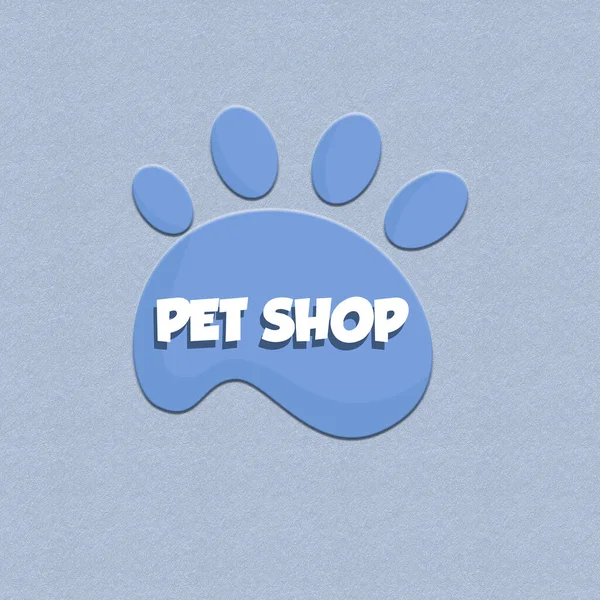 Roztomilé Logo Pro Váš Obchod Zvířaty — Stockový vektor